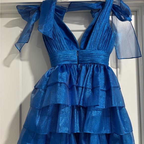 Sherri Hill Peacock Short Dress guaranteed Authentic style 56484 size 0 - Picture 3 of 9